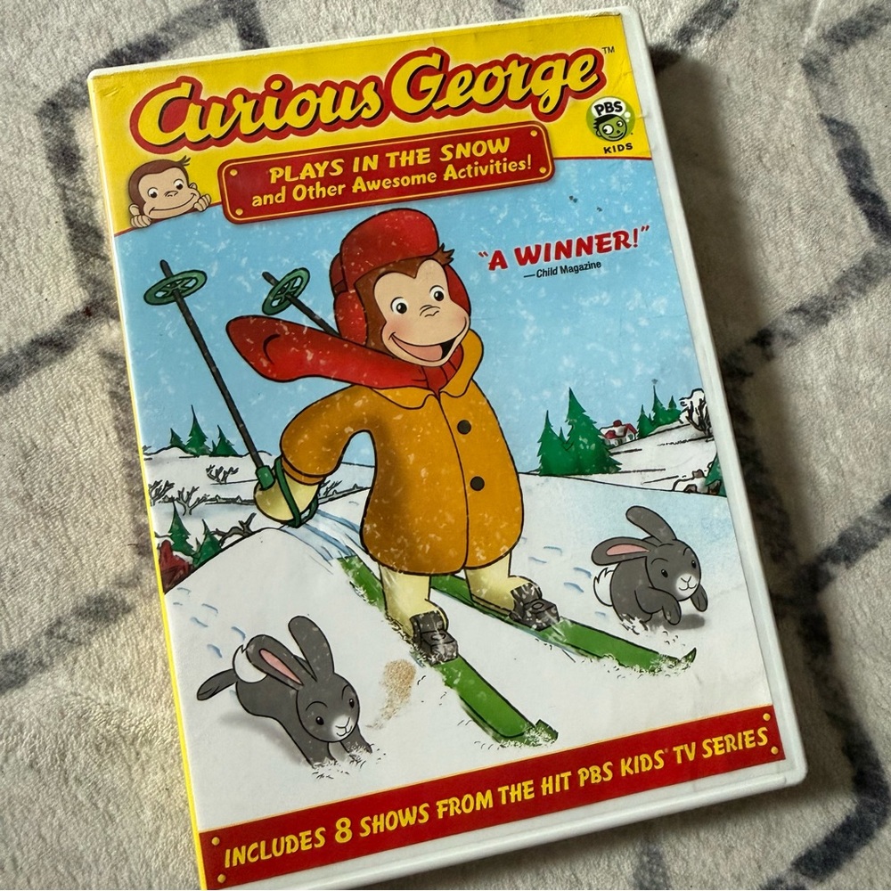 Curious George Plays in the Snow and other awesome activities DVD